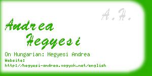 andrea hegyesi business card